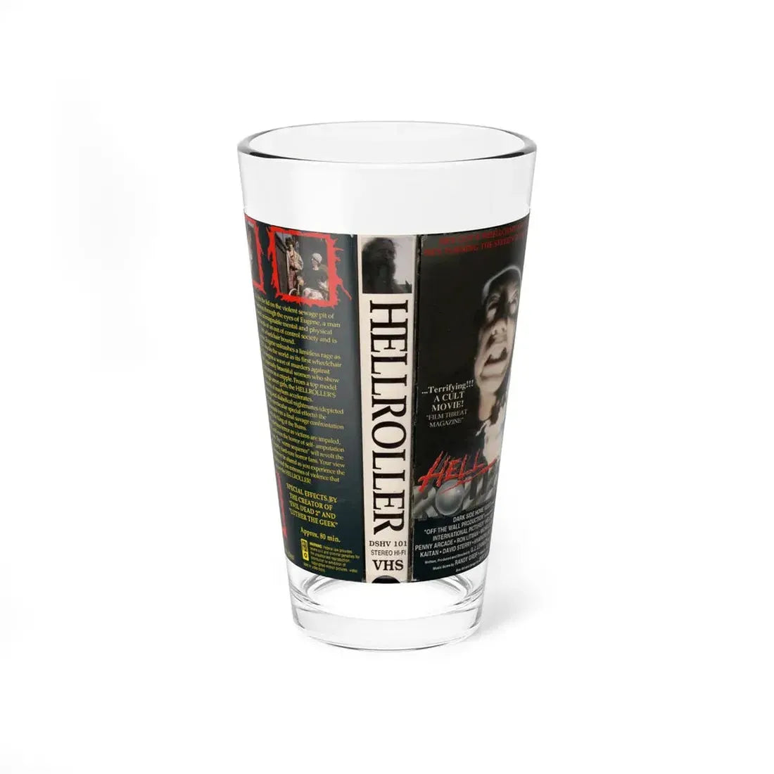 HELL ROLLER (VHS COVER) Pint Glass 16oz 16oz - Go Mug Yourself