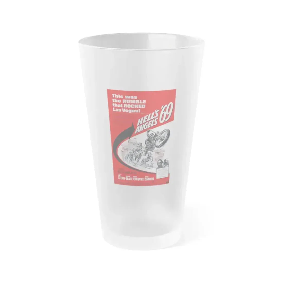 HELL'S ANGELS '69 1969 Movie Poster - Frosted Pint Glass 16oz 16oz Frosted - Go Mug Yourself