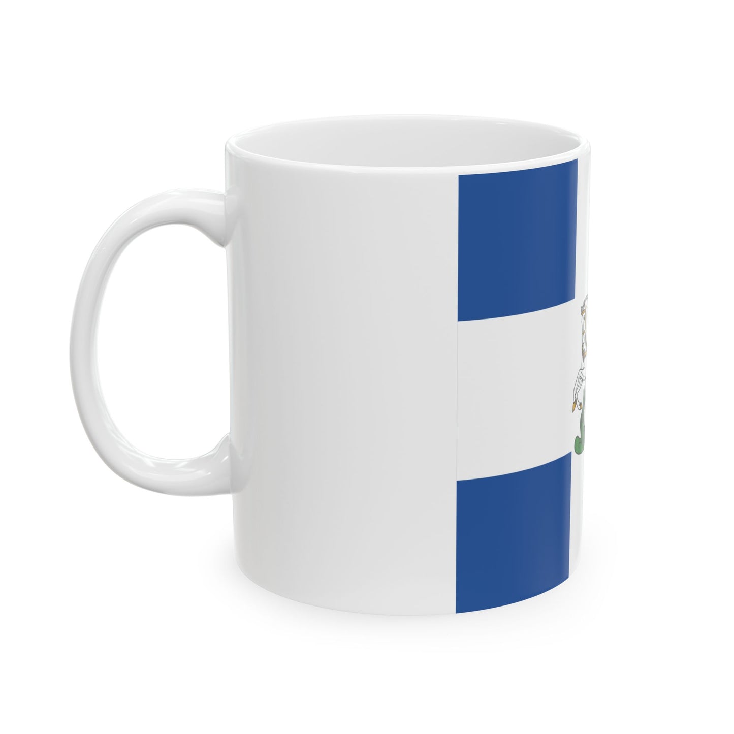 Hellenic Army War Flag 1930 (Greece) White Coffee Mug-Go Mug Yourself