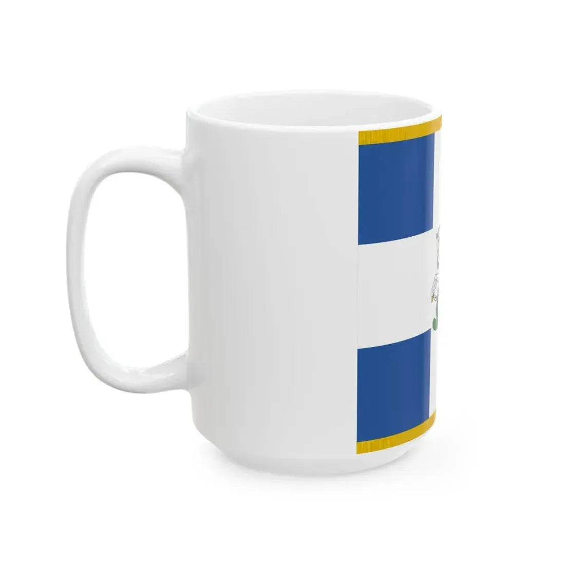 Hellenic Army War Flag 1930 (Greece) White Coffee Mug - Go Mug Yourself
