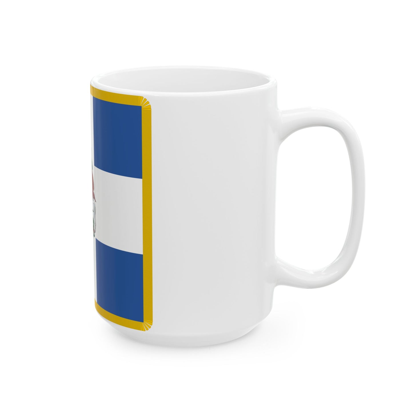 Hellenic Army War Flag 1930 (Greece) White Coffee Mug-Go Mug Yourself
