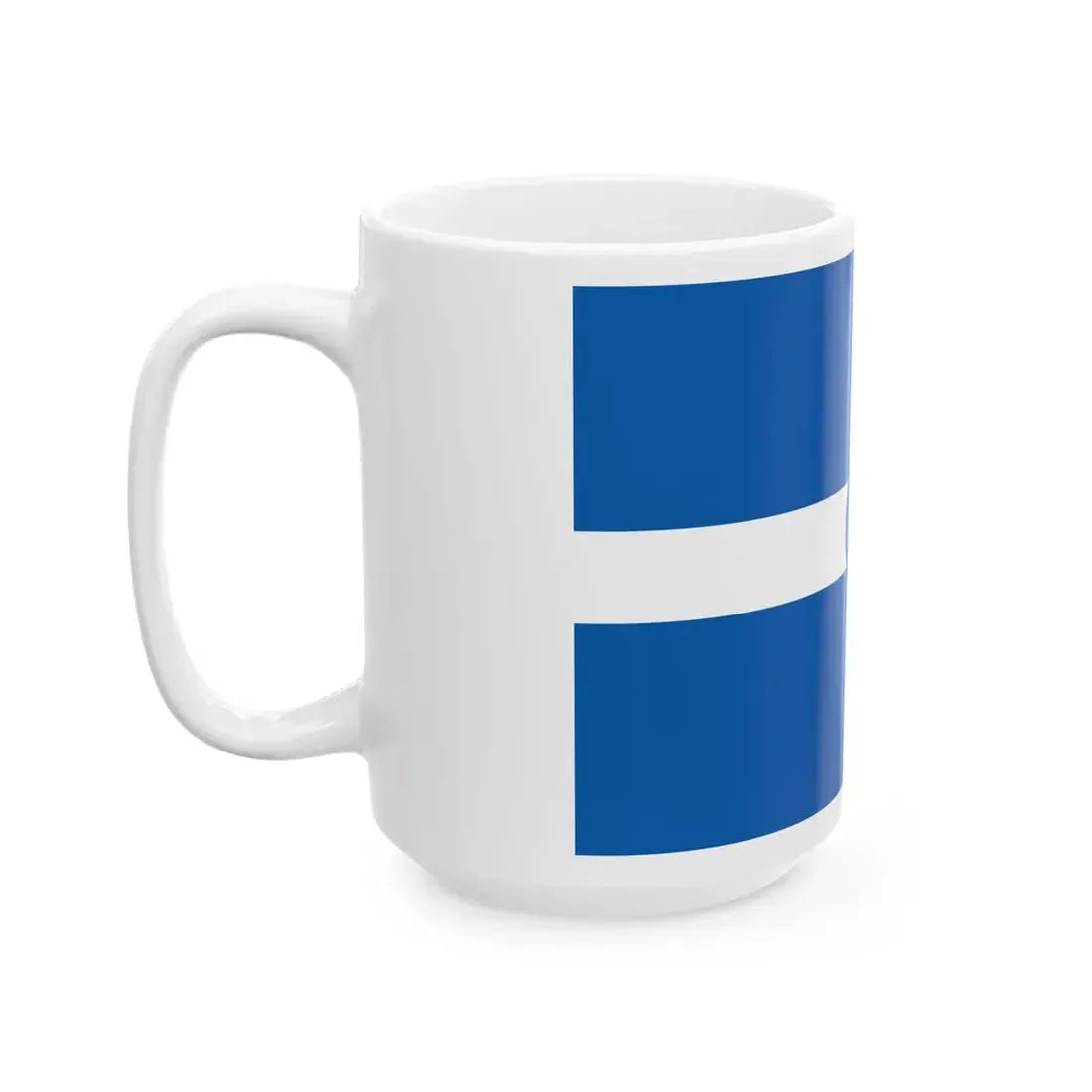Hellenic civil air ensign (Greece) White Coffee Mug - Go Mug Yourself