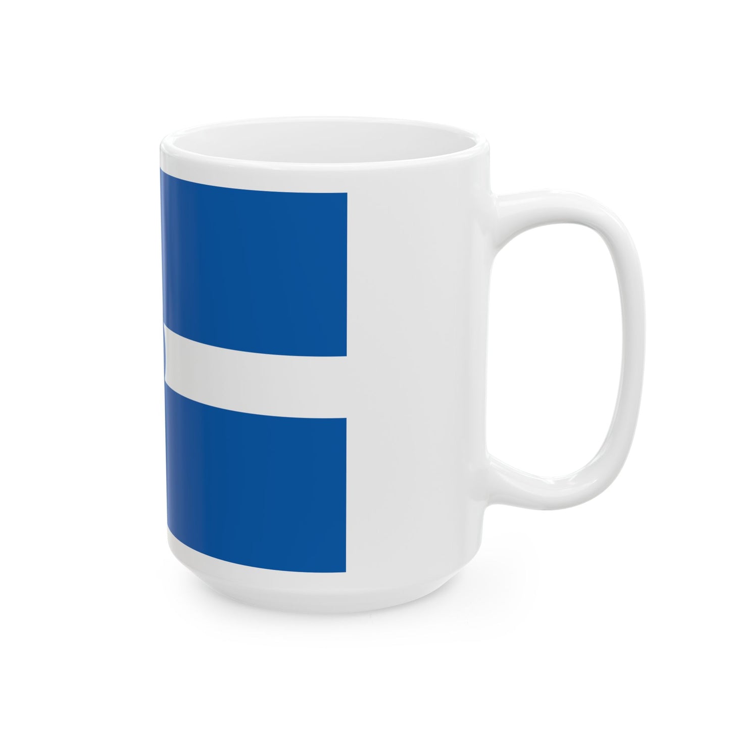Hellenic civil air ensign (Greece) White Coffee Mug-Go Mug Yourself