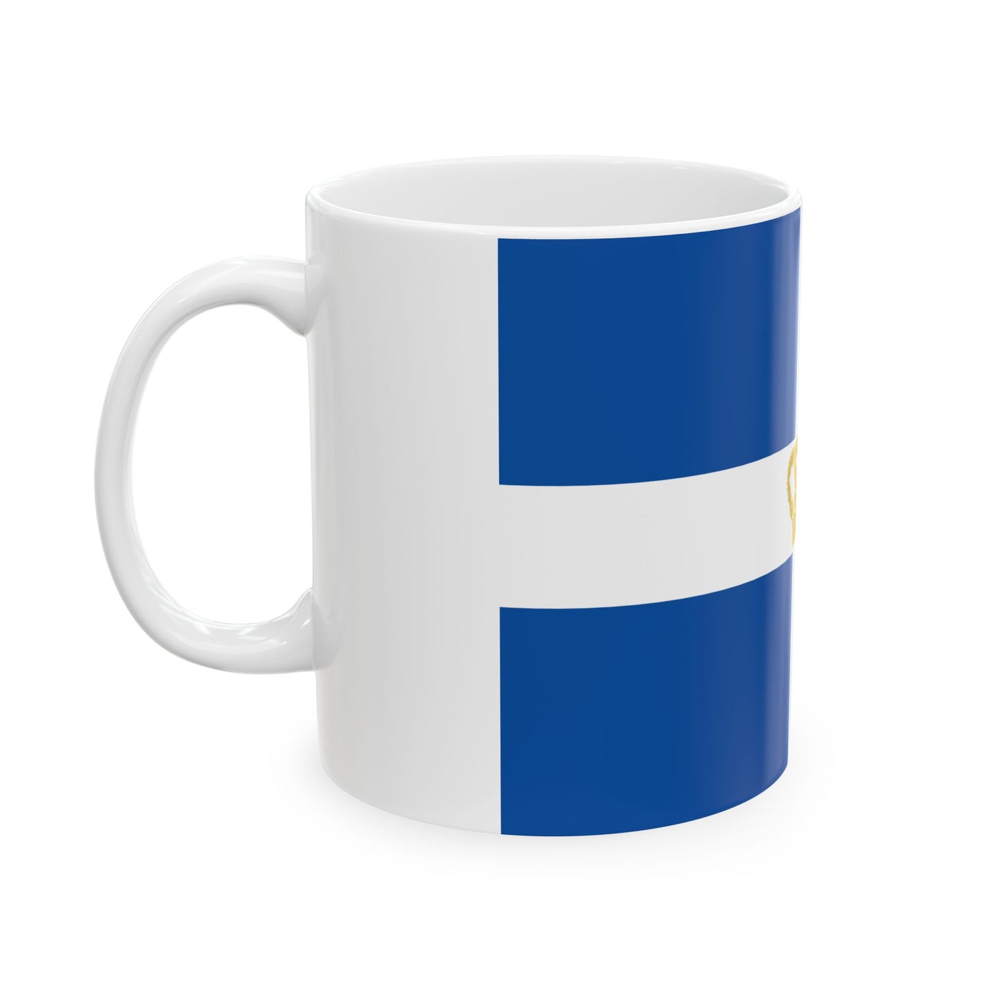 Hellenic Kingdom Flag 1935 (Greece) White Coffee Mug-Go Mug Yourself
