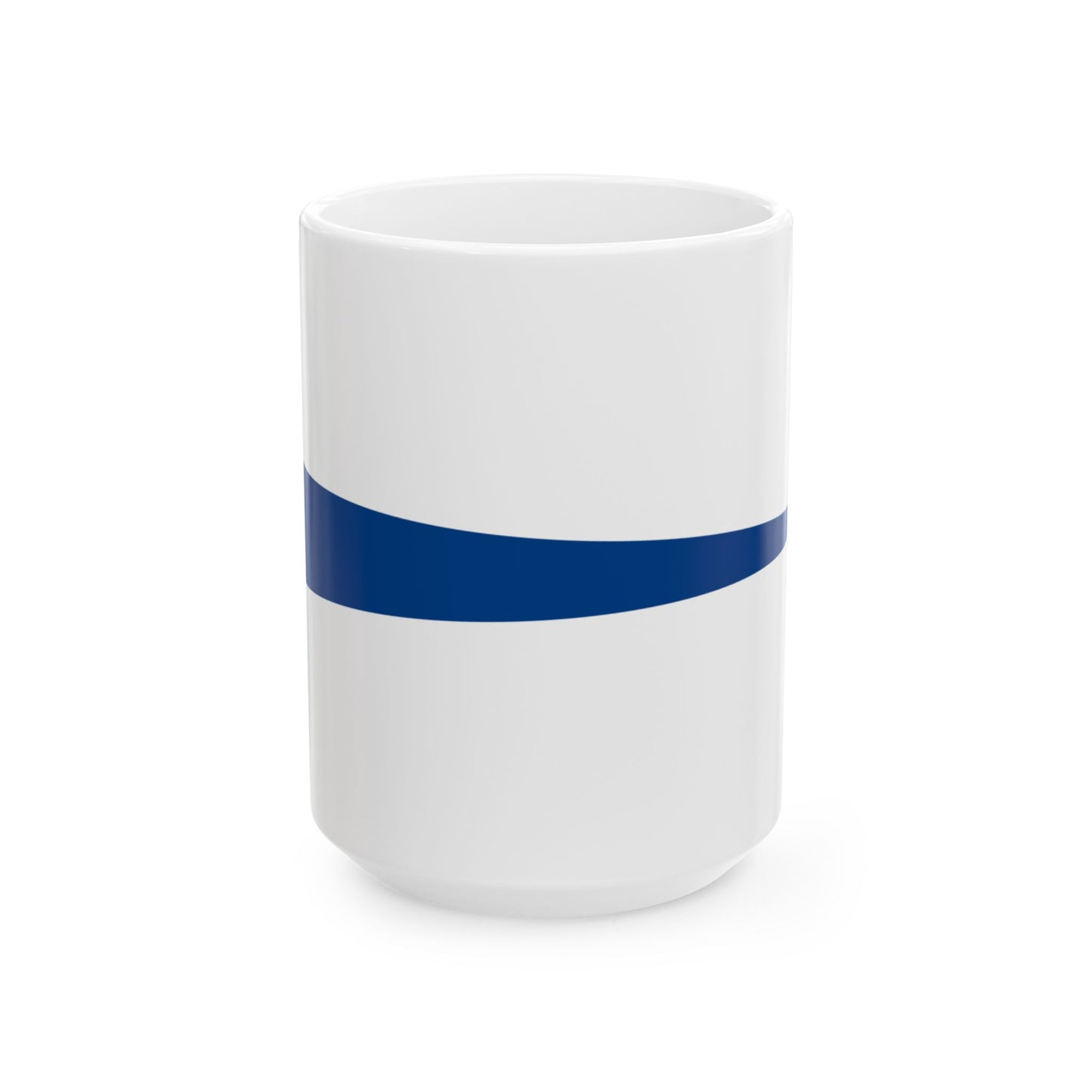 Hellenic Navy Masthead pennant (Greece) White Coffee Mug-15oz-Go Mug Yourself