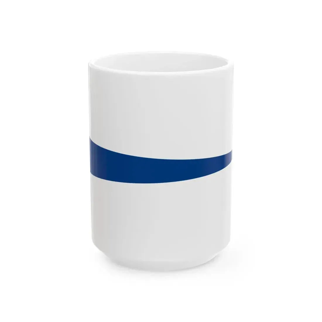 Hellenic Navy Masthead pennant (Greece) White Coffee Mug 15oz - Go Mug Yourself