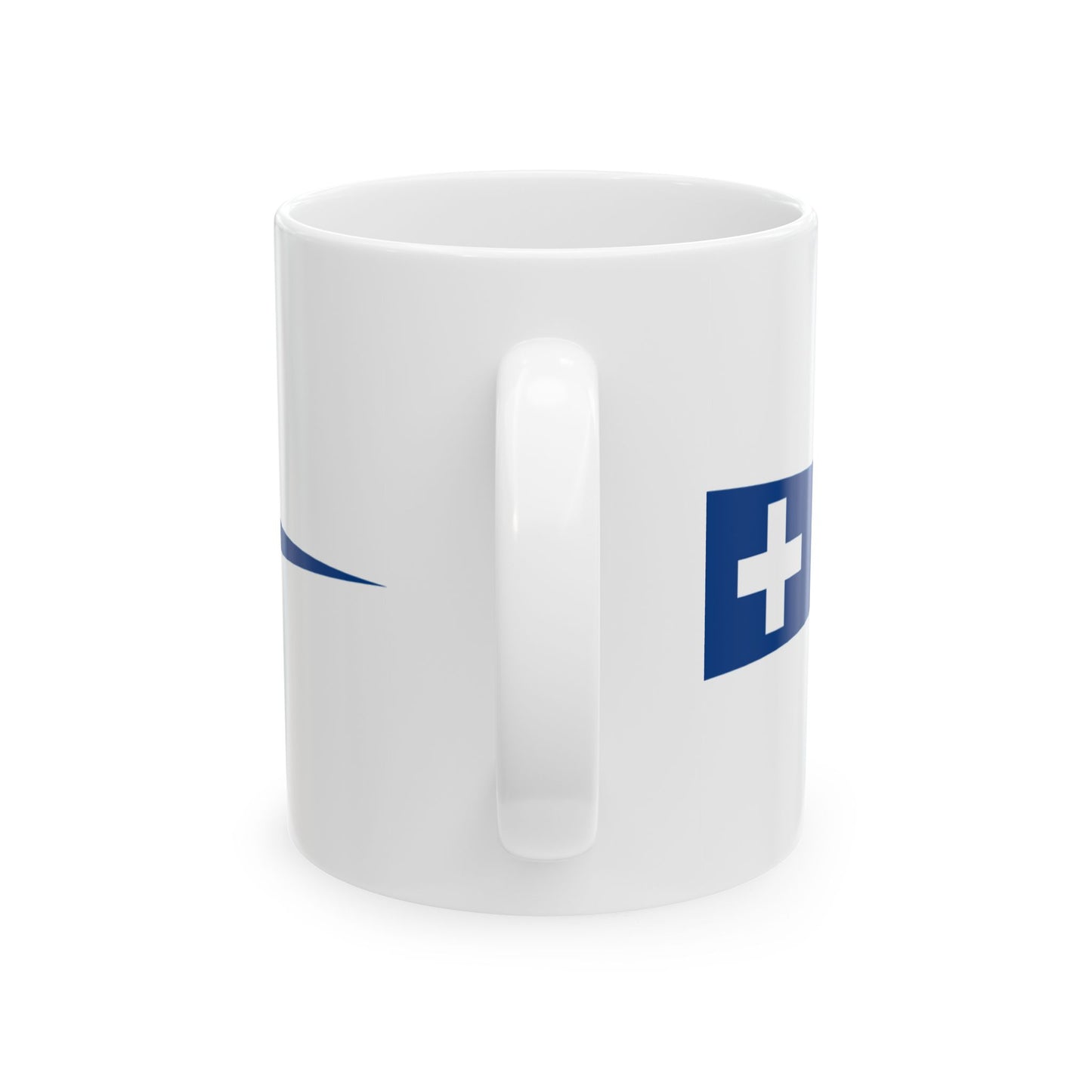 Hellenic Navy Masthead pennant (Greece) White Coffee Mug-Go Mug Yourself