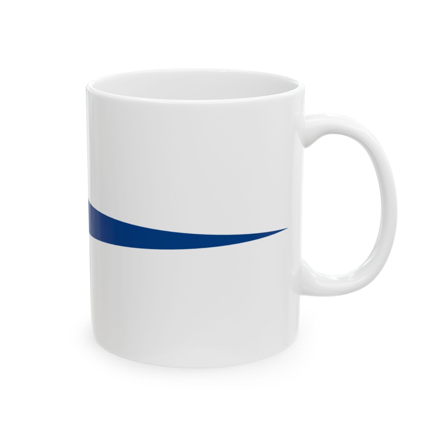 Hellenic Navy Masthead pennant (Greece) White Coffee Mug-Go Mug Yourself