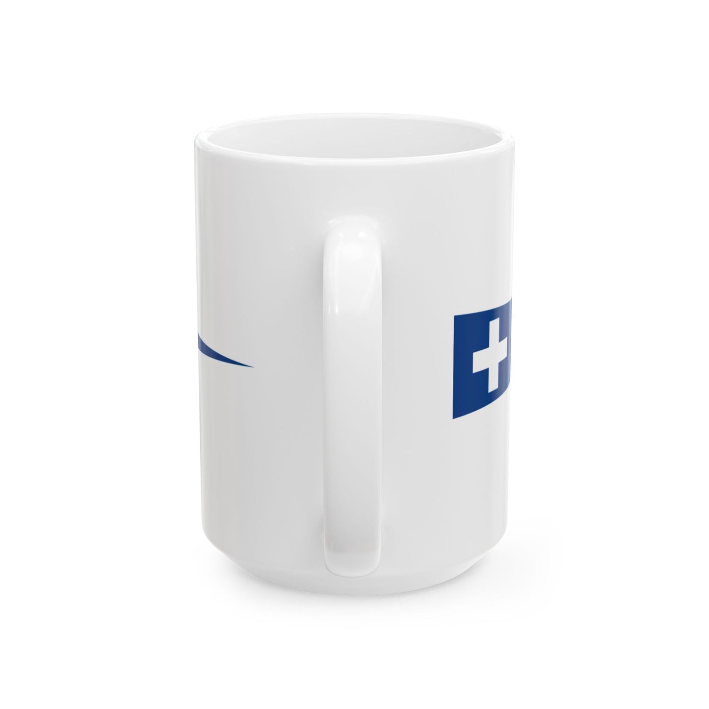 Hellenic Navy Masthead pennant (Greece) White Coffee Mug-Go Mug Yourself