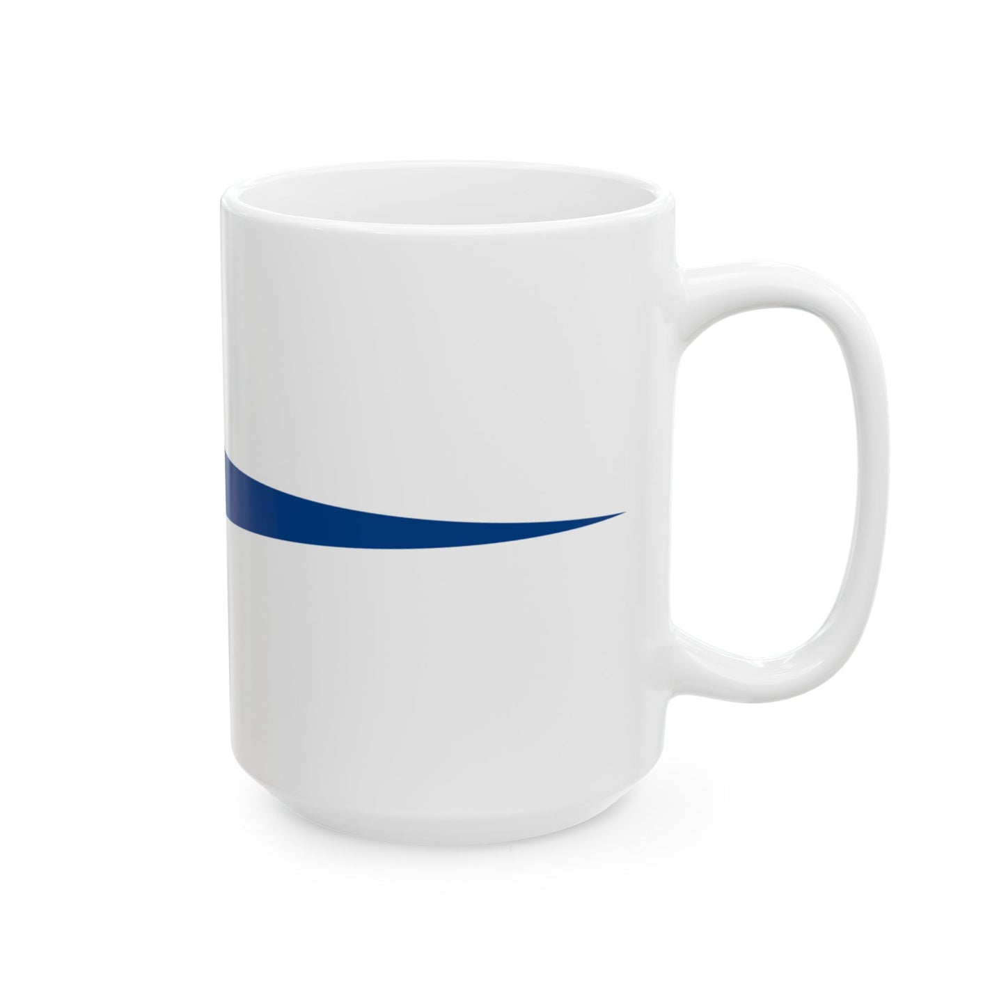 Hellenic Navy Masthead pennant (Greece) White Coffee Mug-Go Mug Yourself