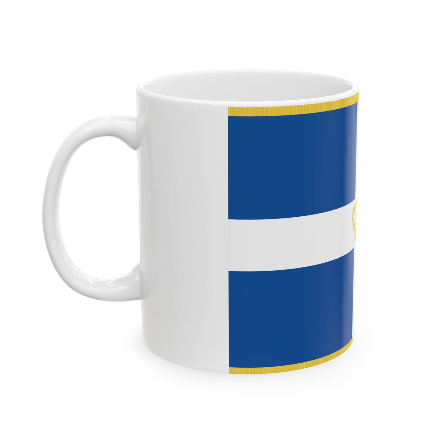 Hellenic Royal Flag 1935 (Greece) White Coffee Mug-Go Mug Yourself
