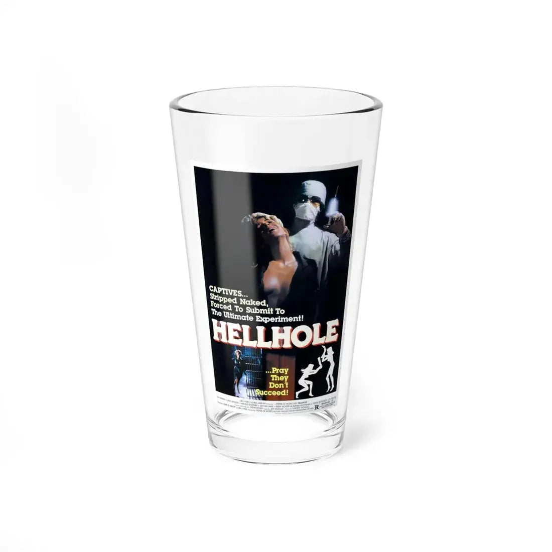 HELLHOLE 1985 Movie Poster - Pint Glass 16oz 16oz - Go Mug Yourself