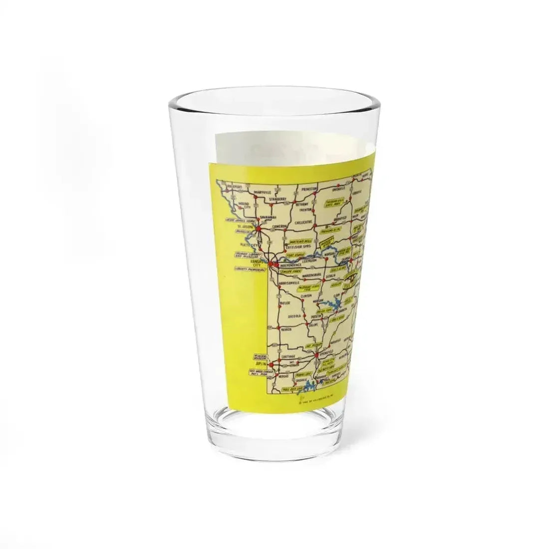 Hello from big MO Missouri (Greeting Postcards) Pint Glass 16oz - Go Mug Yourself