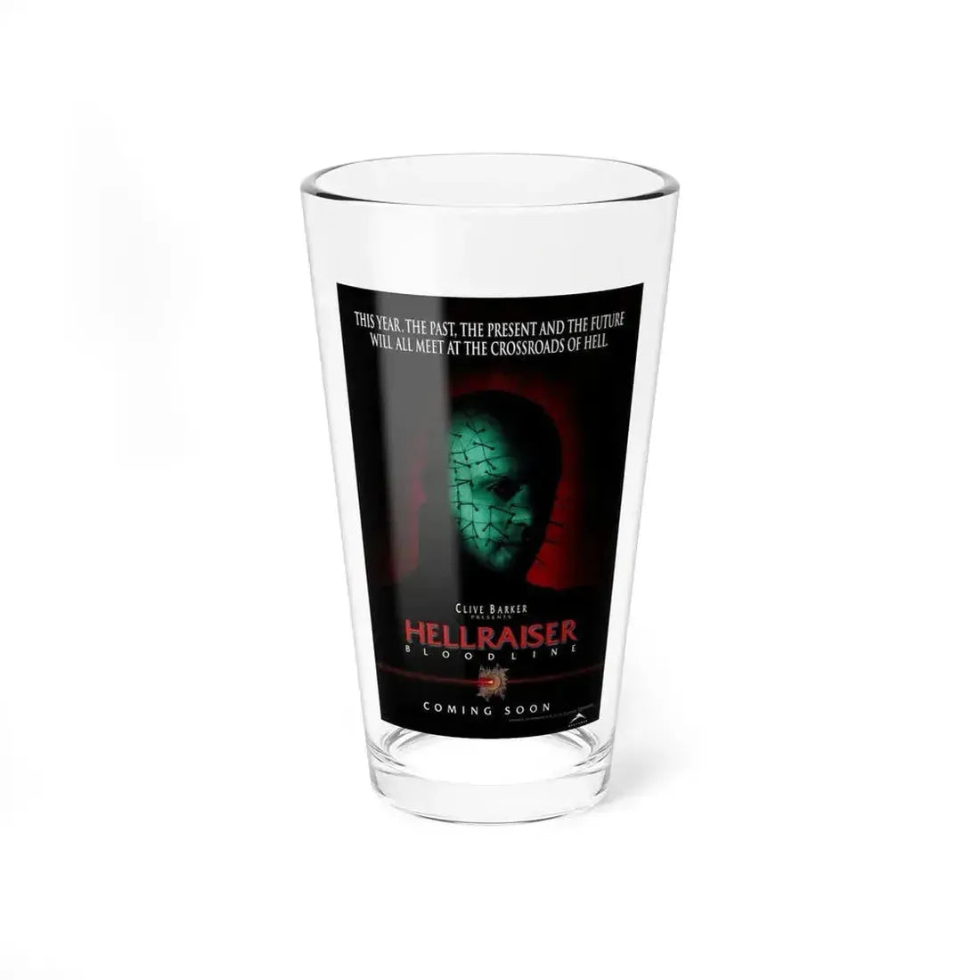 HELLRAISER 4 BLOODLINE 1996 Movie Poster - Pint Glass 16oz 16oz - Go Mug Yourself
