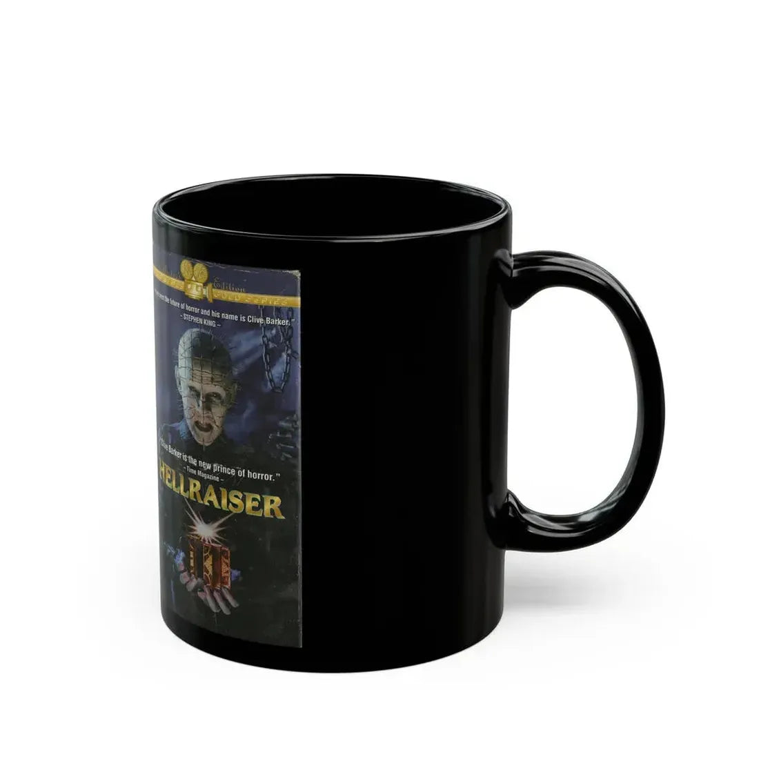 HELLRAISER (VHS COVER) - Black Coffee Mug - Go Mug Yourself