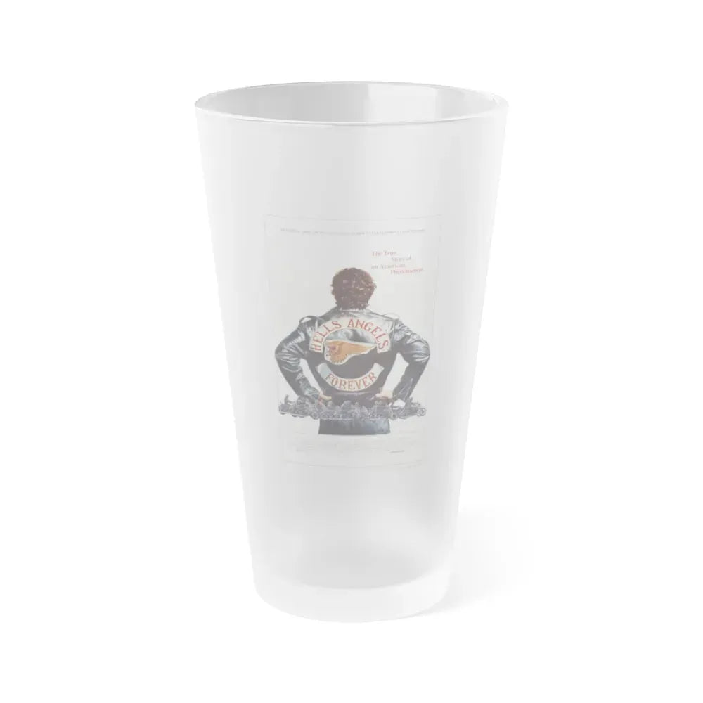 HELLS ANGELS FOREVER 1963 Movie Poster - Frosted Pint Glass 16oz 16oz Frosted - Go Mug Yourself