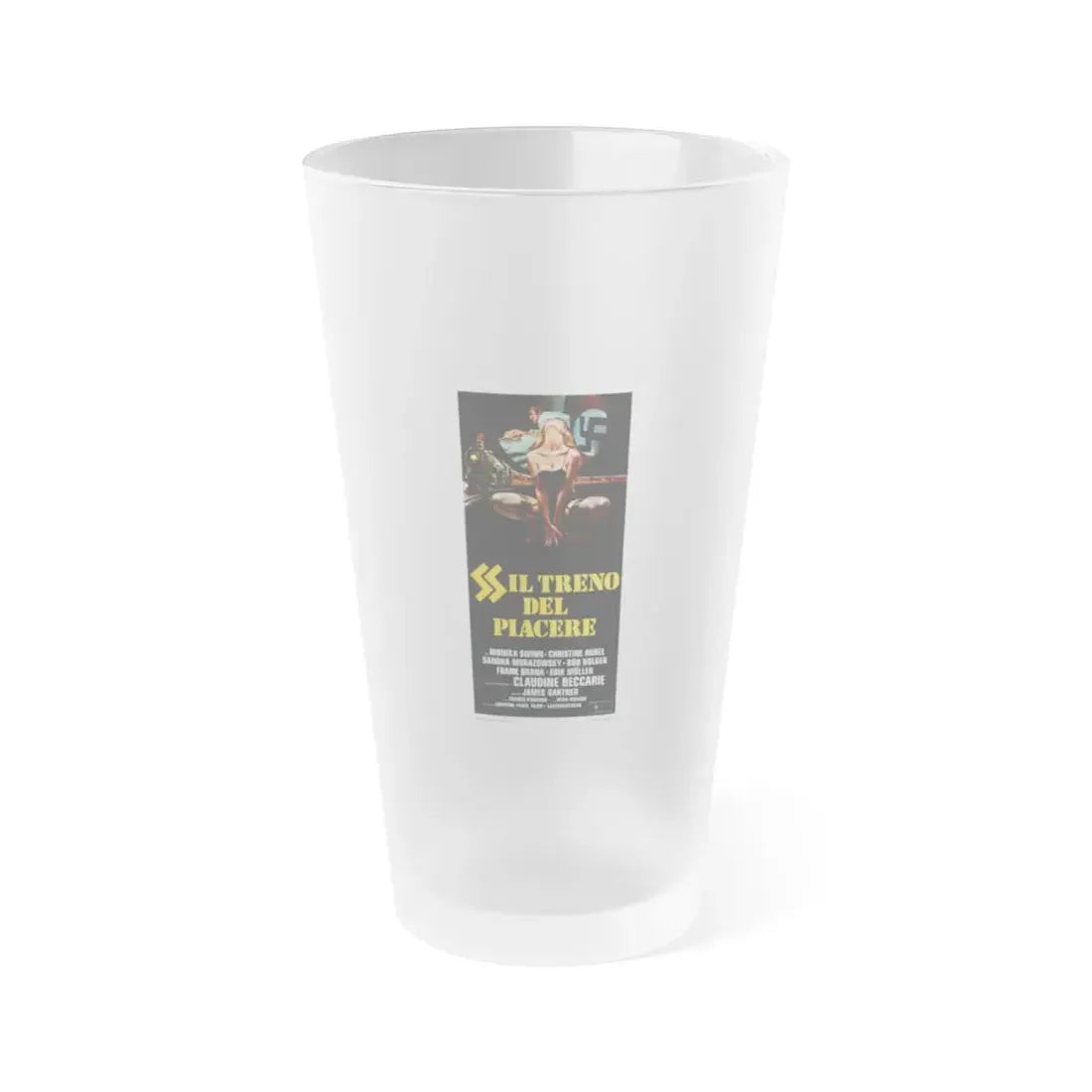 HELLTRAIN (SPECIAL TRAIN FOR HITLER) 1977 Movie Poster - Frosted Pint Glass 16oz 16oz Frosted - Go Mug Yourself