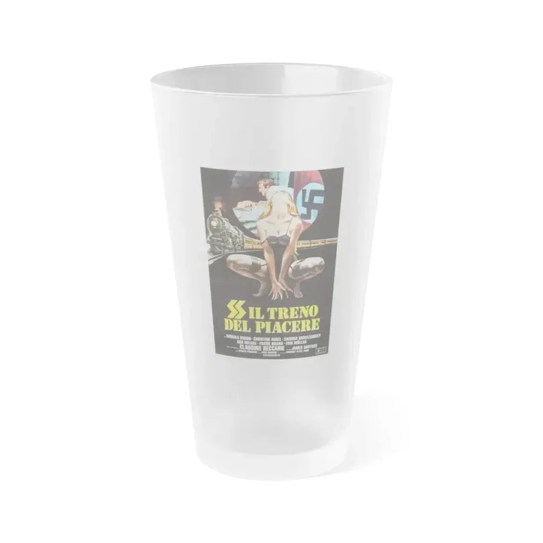 HELLTRAIN (SPECIAL TRAIN FOR HITLER) 2 1977 Movie Poster - Frosted Pint Glass 16oz 16oz Frosted - Go Mug Yourself