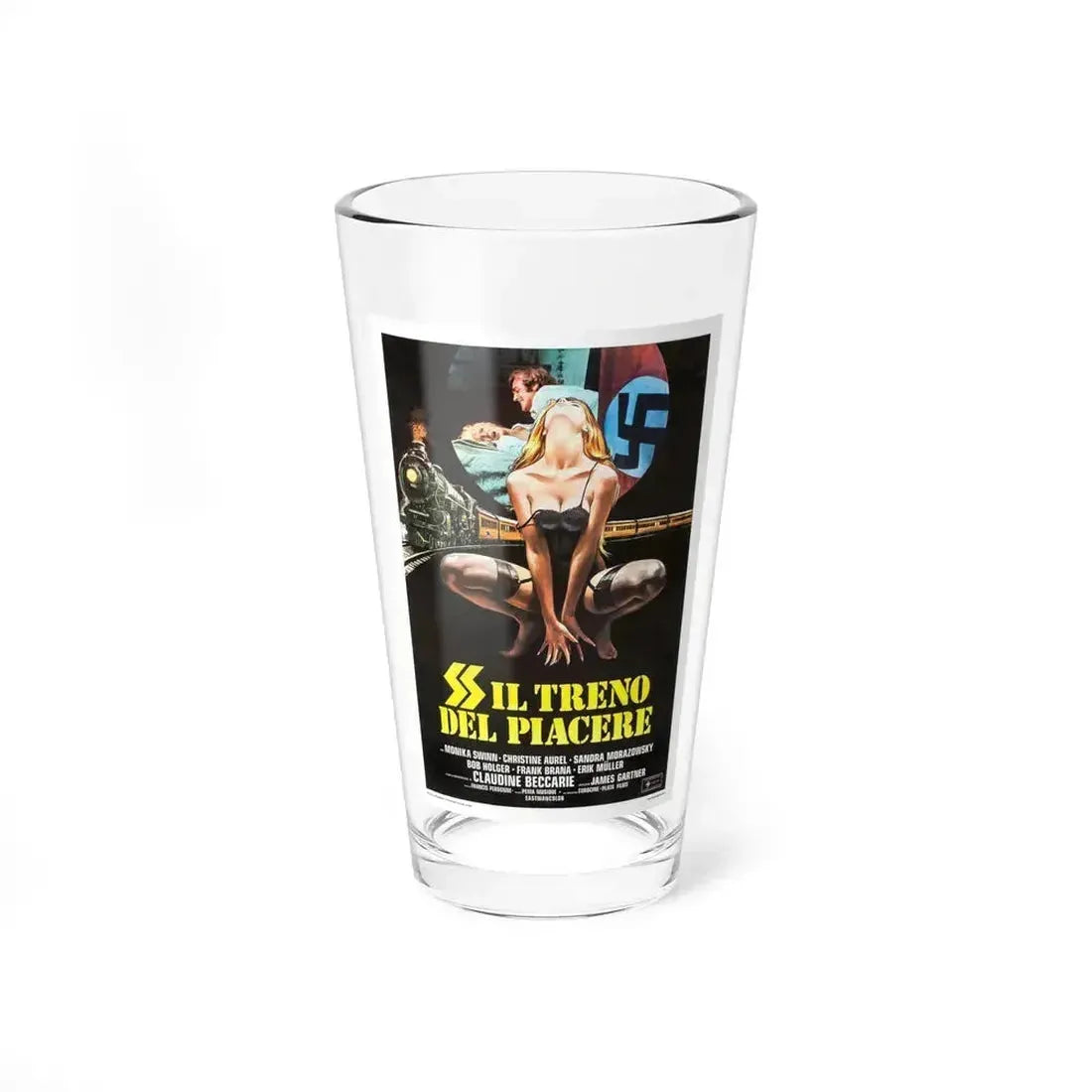 HELLTRAIN (SPECIAL TRAIN FOR HITLER) 2 1977 Movie Poster - Pint Glass 16oz 16oz - Go Mug Yourself