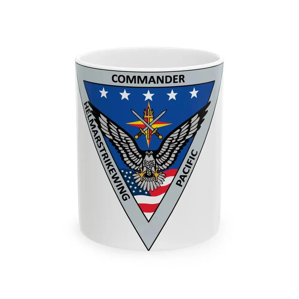 HELMARSTRIKEWING Pacific Helicopter Maritime Strike Wing (U.S. Navy) White Coffee Mug 11oz - Go Mug Yourself