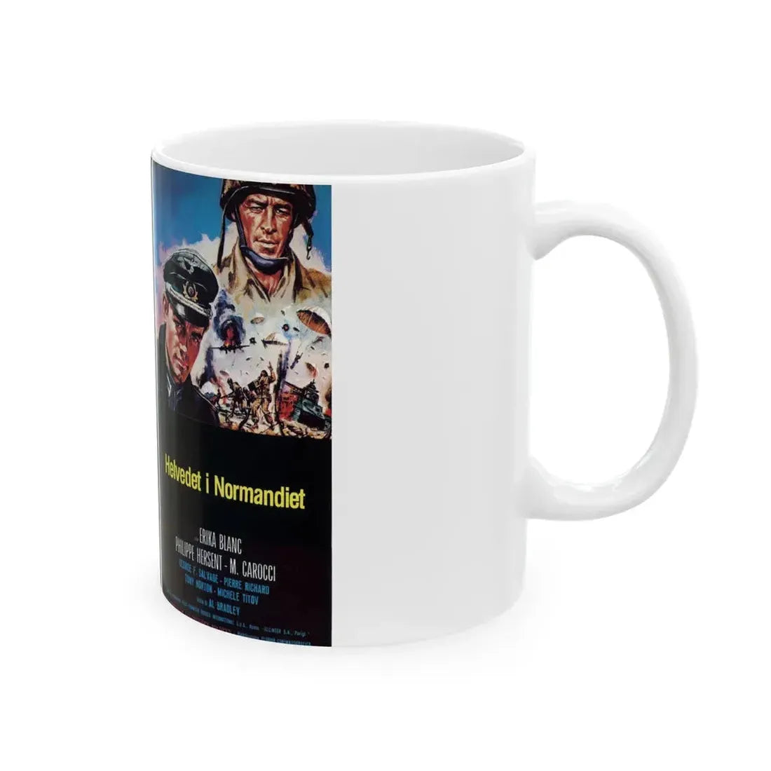HELVEDET I NORMANDIET (VHS COVER) - White Coffee Mug - Go Mug Yourself