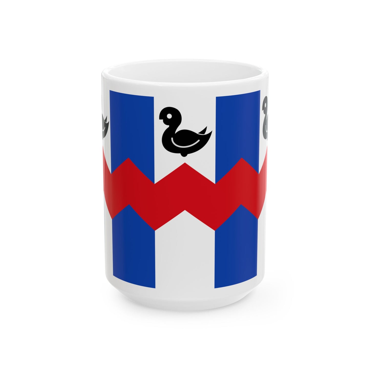 Hemiksem vlag (Belgium) White Coffee Mug-15oz-Go Mug Yourself