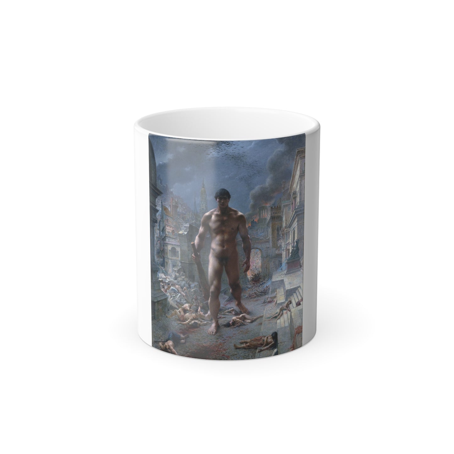 Henri-Camille Danger (1857-1937) Scourge - oil on canvas 1901 wb - Color Changing Mug 11oz-11oz-Go Mug Yourself