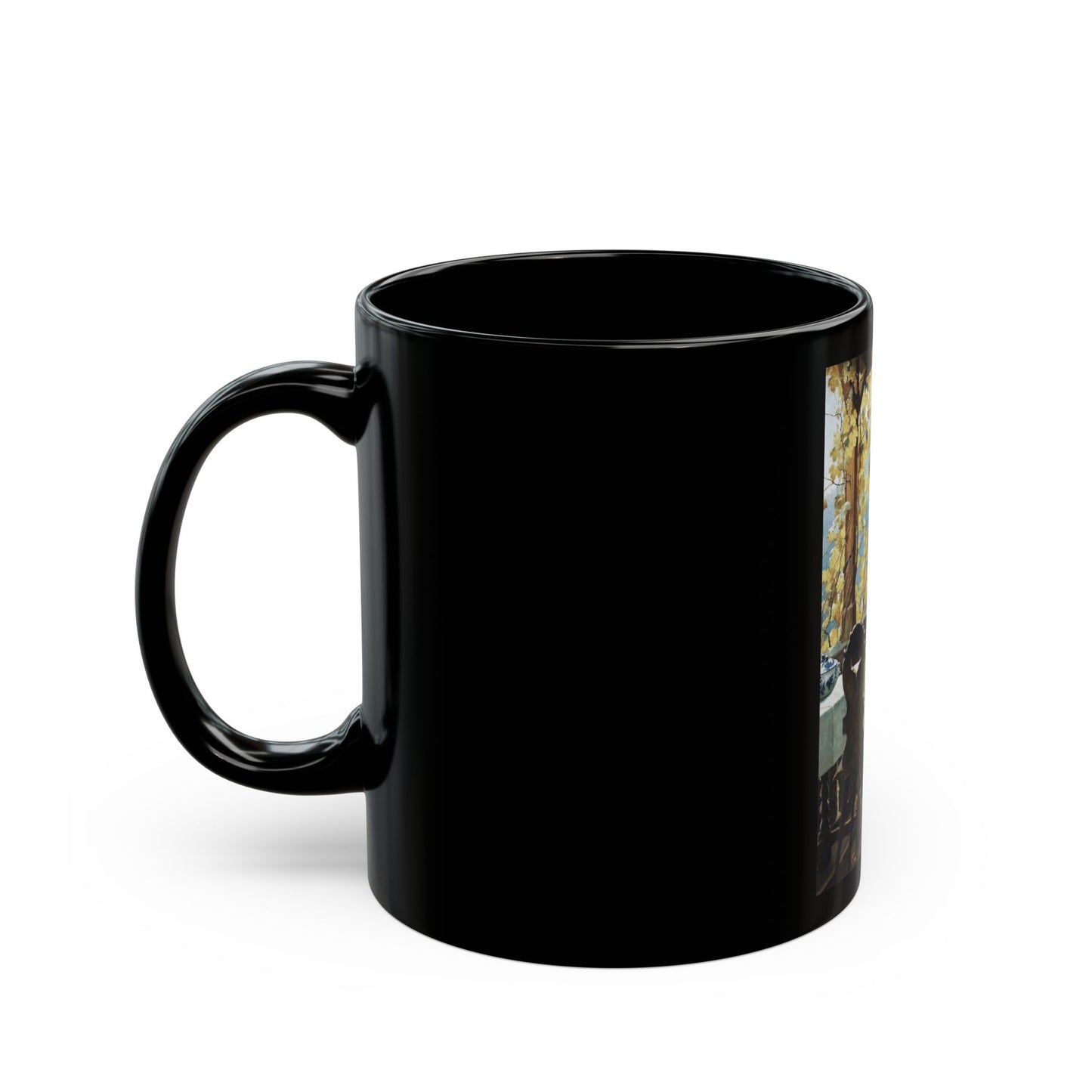 Henrik Nordenberg (1857-1928) Harvesting the Grapes - Black Coffee Mug-Go Mug Yourself