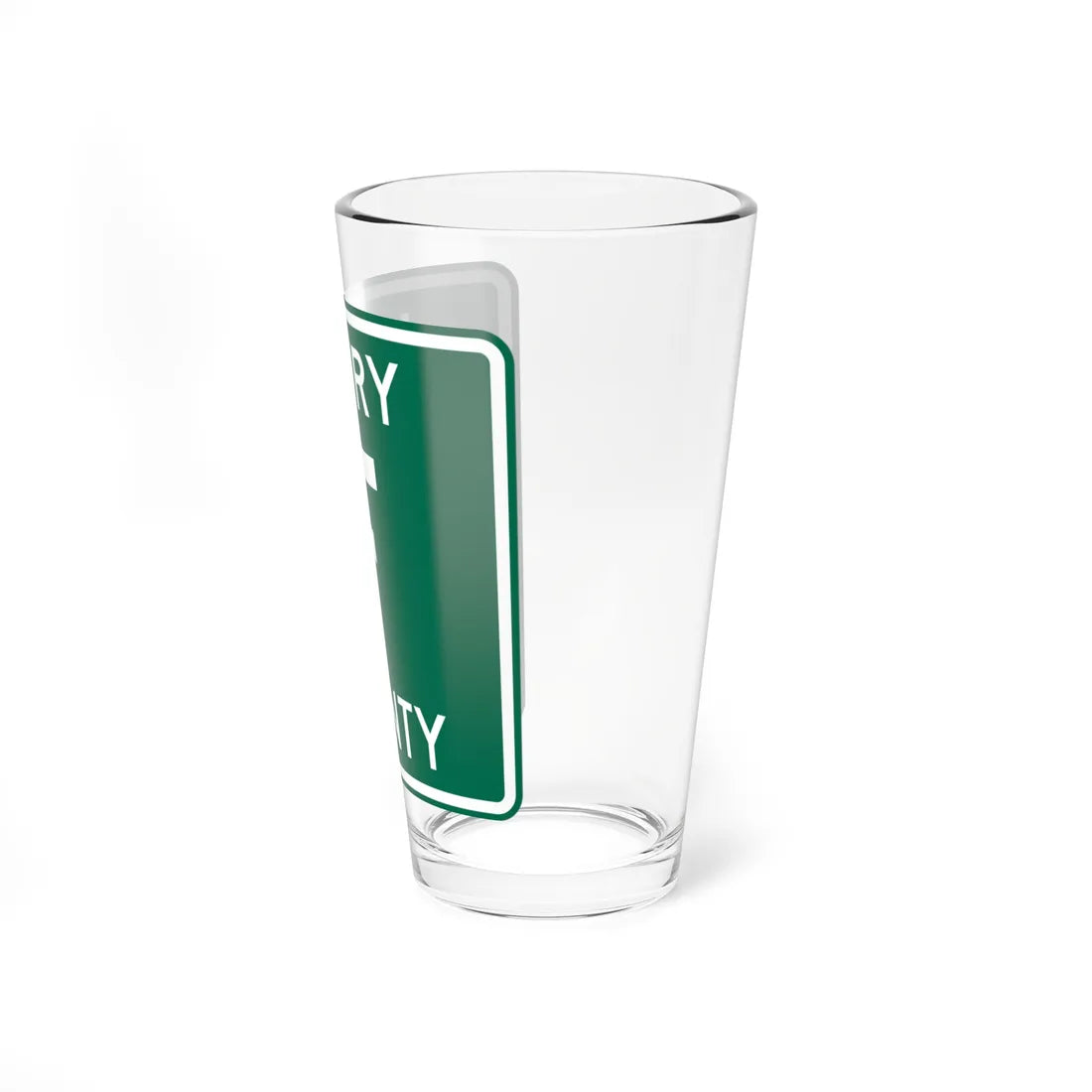 Henry County Route F OH (Ohio) (Road Sign) Pint Glass 16oz - Go Mug Yourself