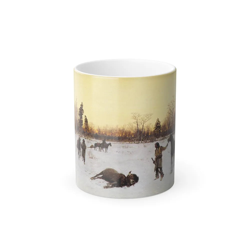 Henry Farny (1847-1916) a lucky shot - 1903 - Color Changing Mug 11oz 11oz - Go Mug Yourself