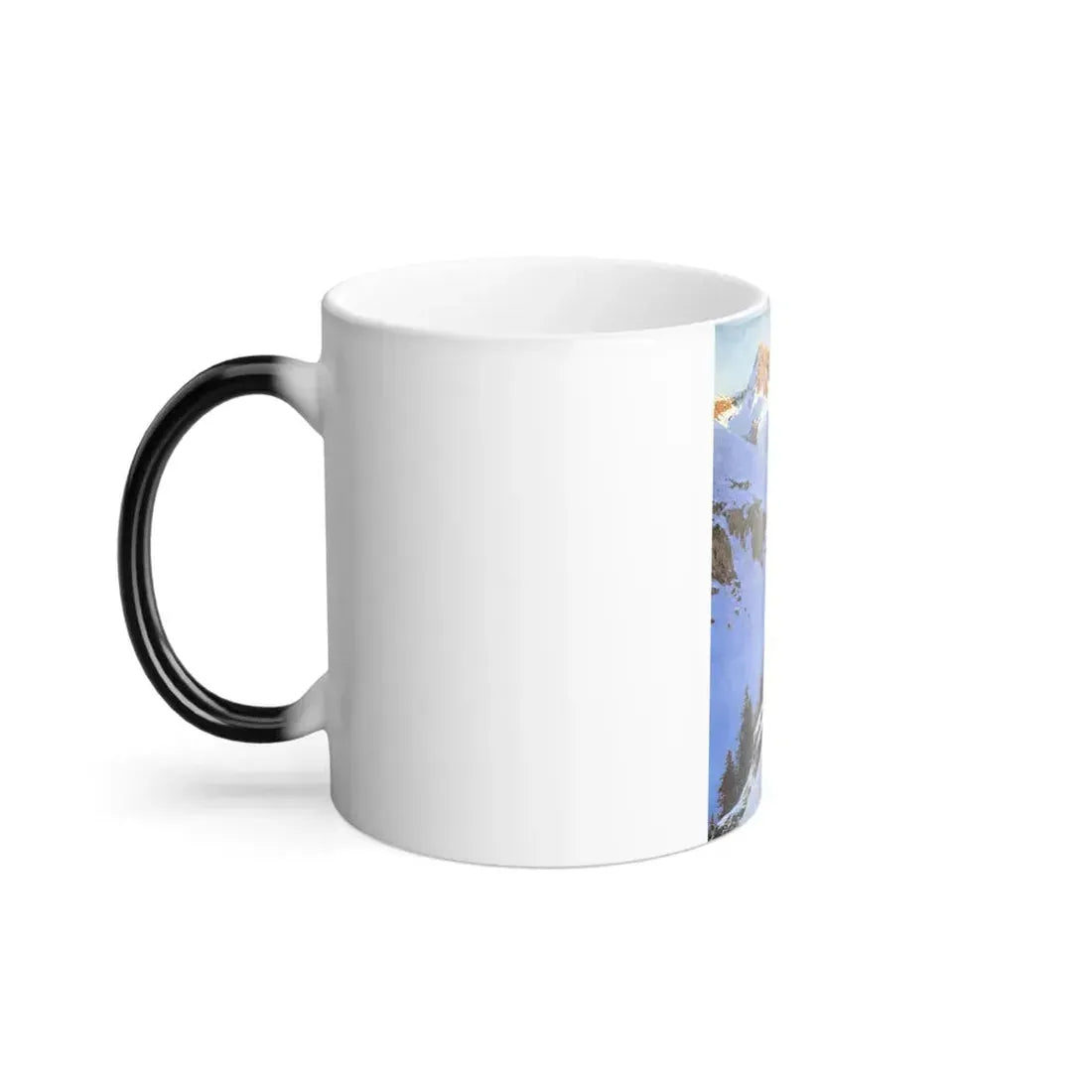 Henry Farny (1847-1916) a moment of suspense- c1911 Oil on Cardboard - Color Changing Mug 11oz - Go Mug Yourself
