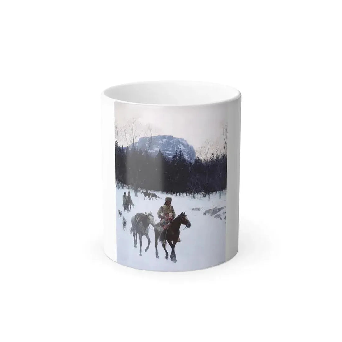 Henry Farny (1847-1916) obsidian mountain in the yellowstone - 1897 - Color Changing Mug 11oz 11oz - Go Mug Yourself
