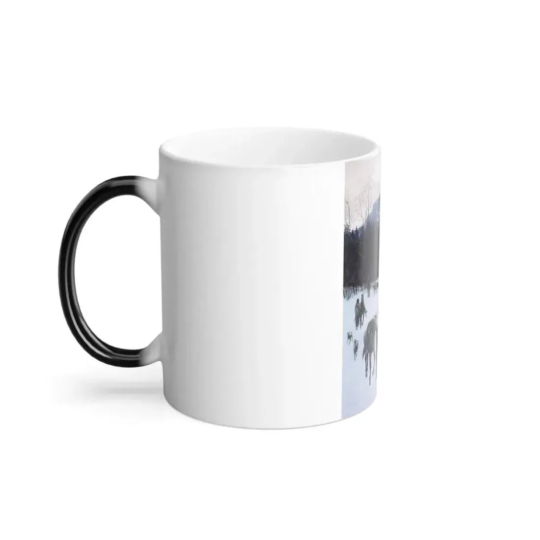 Henry Farny (1847-1916) obsidian mountain in the yellowstone - 1897 - Color Changing Mug 11oz - Go Mug Yourself