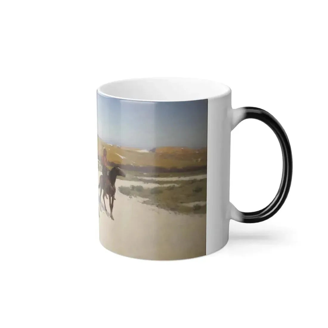Henry Farny (1847-1916) The Last of the Herd - oil on canvas 1906 - Color Changing Mug 11oz - Go Mug Yourself