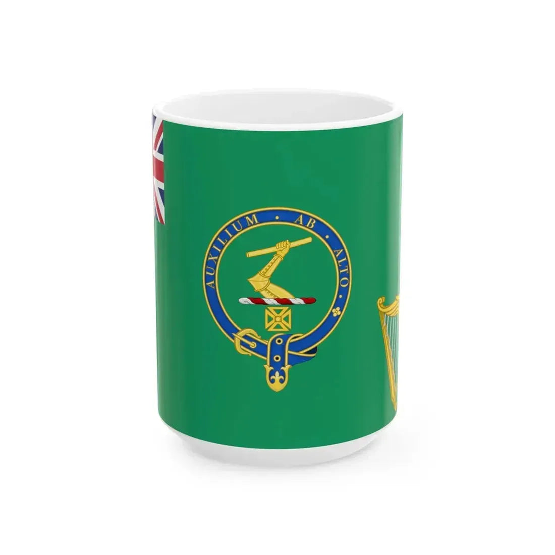 Henry Kelletts sledge flag (Ireland) White Coffee Mug 15oz - Go Mug Yourself