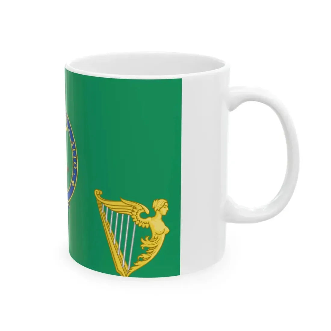 Henry Kelletts sledge flag (Ireland) White Coffee Mug - Go Mug Yourself