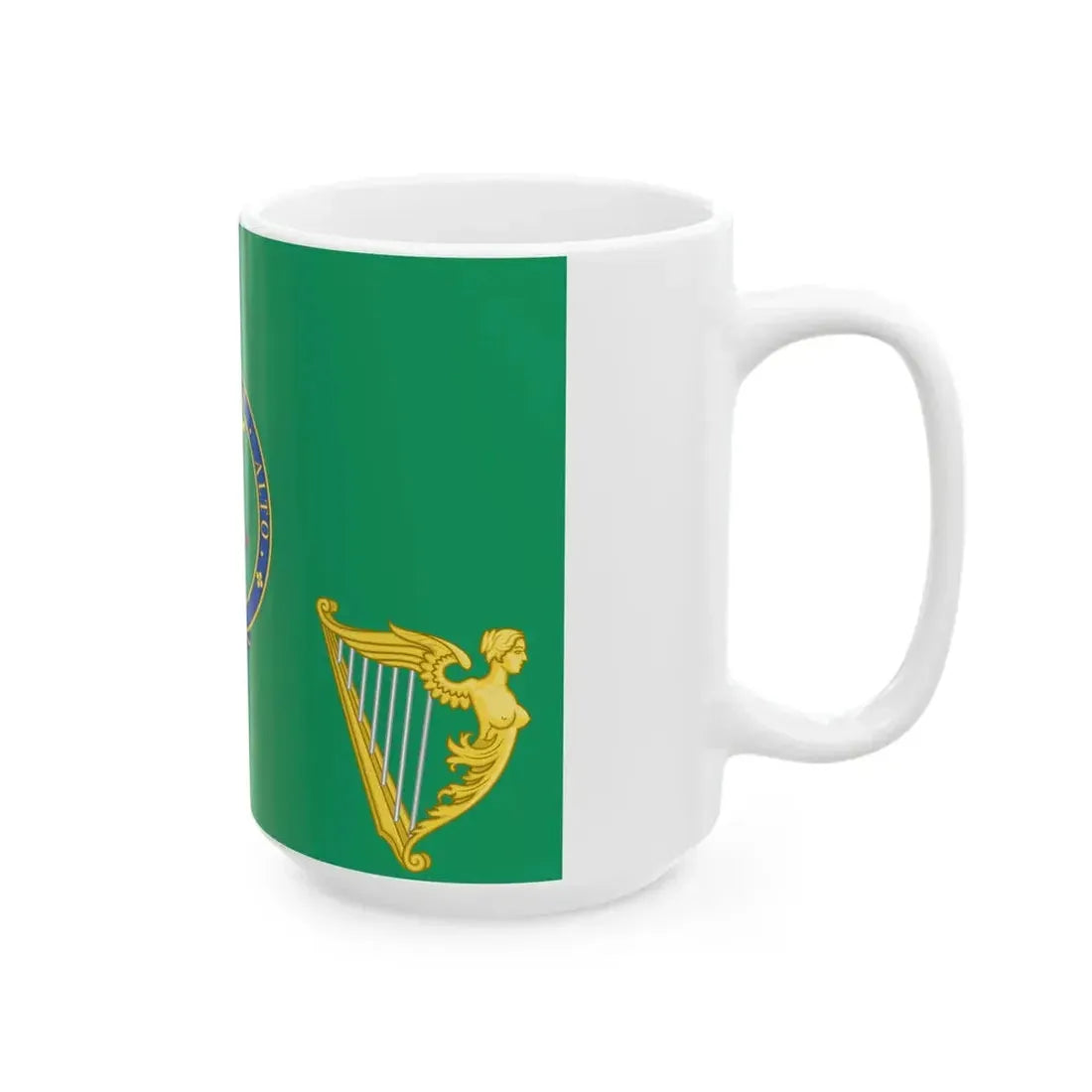 Henry Kelletts sledge flag (Ireland) White Coffee Mug - Go Mug Yourself