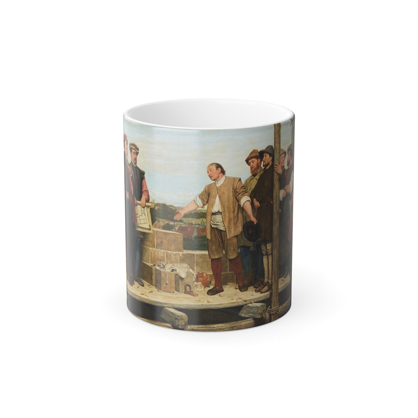 Henry Stacy Marks (1829-1898) Capital and Labour - Oil on canvas 1874 - Color Changing Mug 11oz-11oz-Go Mug Yourself