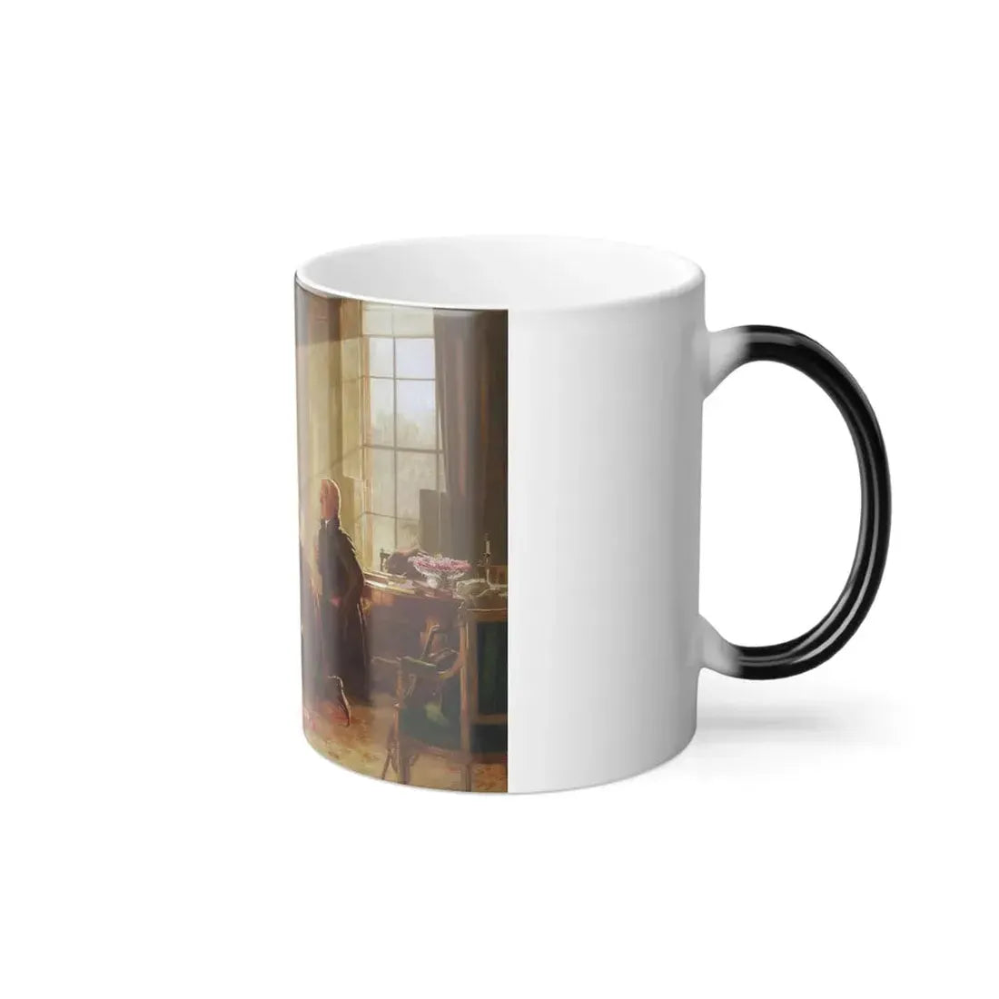 Henry Tanworth Wells (1828-1903) Victoria Regina%3a Queen Victoria receiving the news of her Accession --0 - Color Changing Mug 11oz - Go Mug Yourself