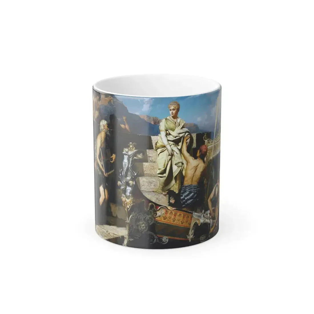 Henryk Siemiradzki (1843-1902) Begging castaway - Oil on Canvas 1878 - Color Changing Mug 11oz 11oz - Go Mug Yourself