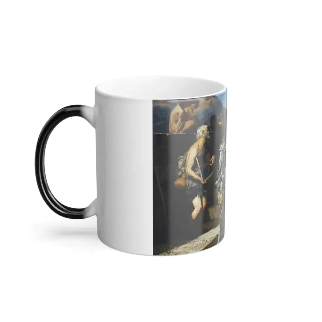 Henryk Siemiradzki (1843-1902) Begging castaway - Oil on Canvas 1878 - Color Changing Mug 11oz - Go Mug Yourself