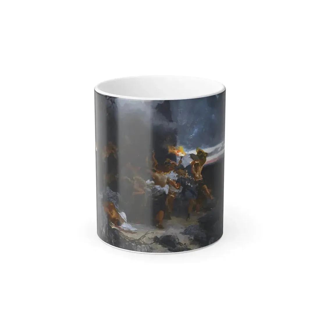 Henryk Siemiradzki (1843-1902) Orgy on Capri in the time of Tiberius - Oil on Canvas 1881 - Color Changing Mug 11oz 11oz - Go Mug Yourself