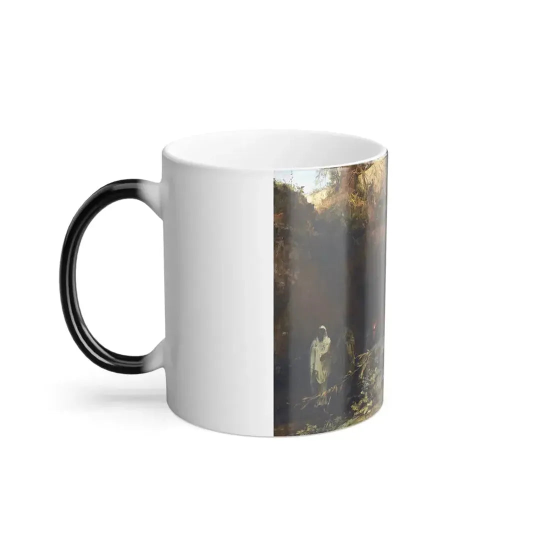 Henryk Siemiradzki (1843-1902) Persecutors of Christians at the entrance to the catacombs - 1874 - Color Changing Mug 11oz - Go Mug Yourself