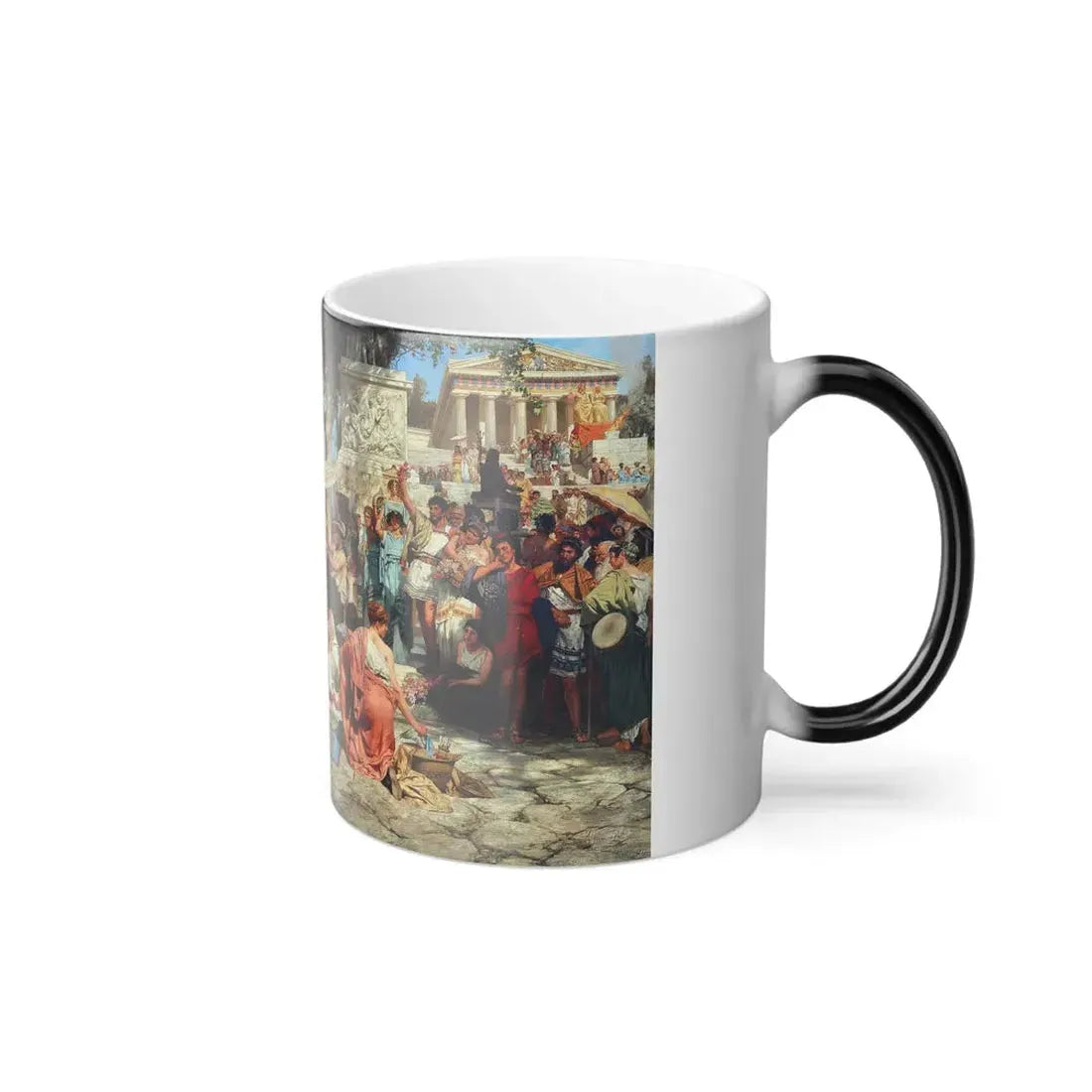Henryk Siemiradzki (1843-1902) Phryne at the Festival of Poseidon in Eleusin - Oil on Canvas 1889 - Color Changing Mug 11oz - Go Mug Yourself