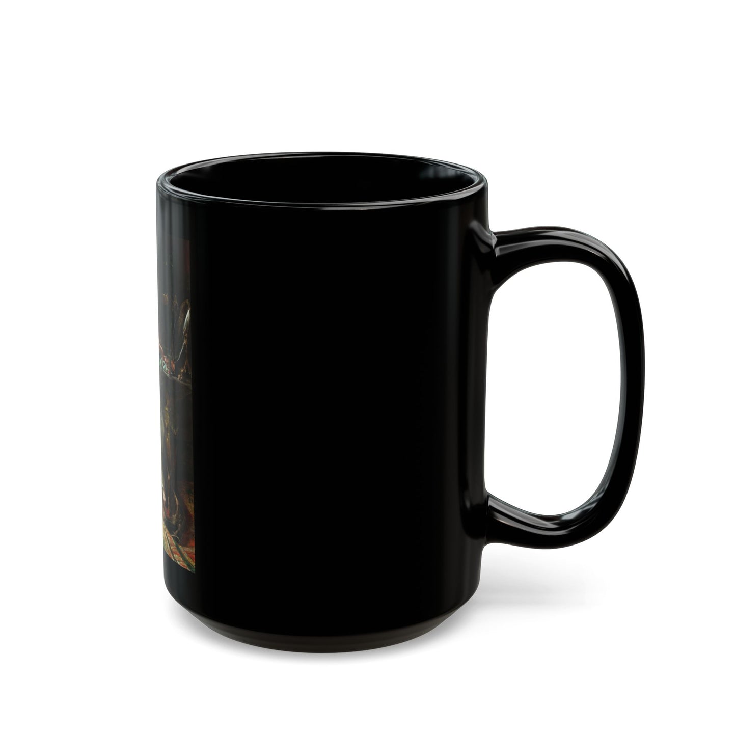 Herbert James Draper (1863-1920) Contemplation - c1900 - Black Coffee Mug-Go Mug Yourself