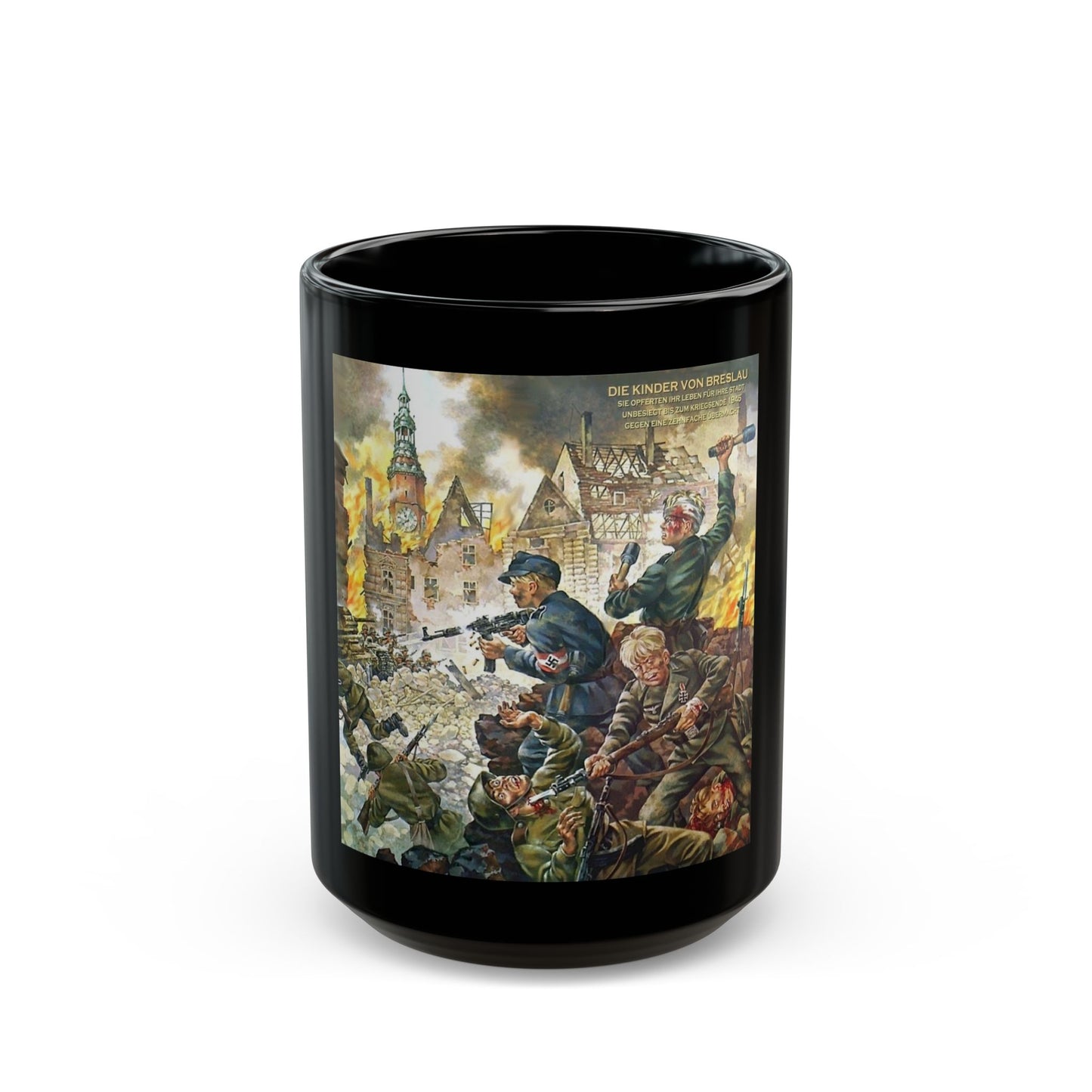 Herbert Smagon (1927-) die kinder von Breslau - Black Coffee Mug-15oz-Go Mug Yourself
