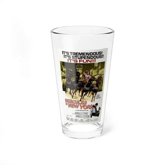 HERCULES IN NEW YORK 1969 Movie Poster - Pint Glass 16oz 16oz - Go Mug Yourself