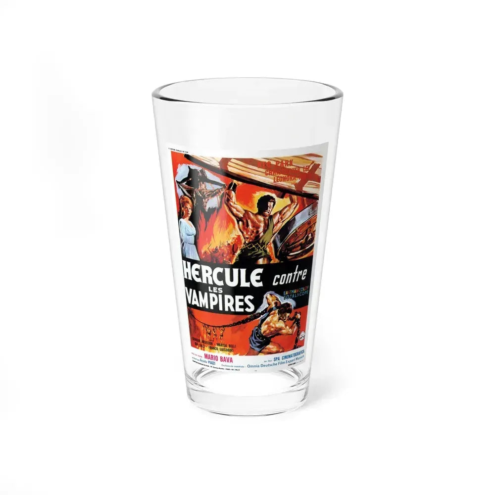 HERCULES IN THE HAUNTED WORLD (FRENCH) 1961 Movie Poster - Pint Glass 16oz 16oz - Go Mug Yourself