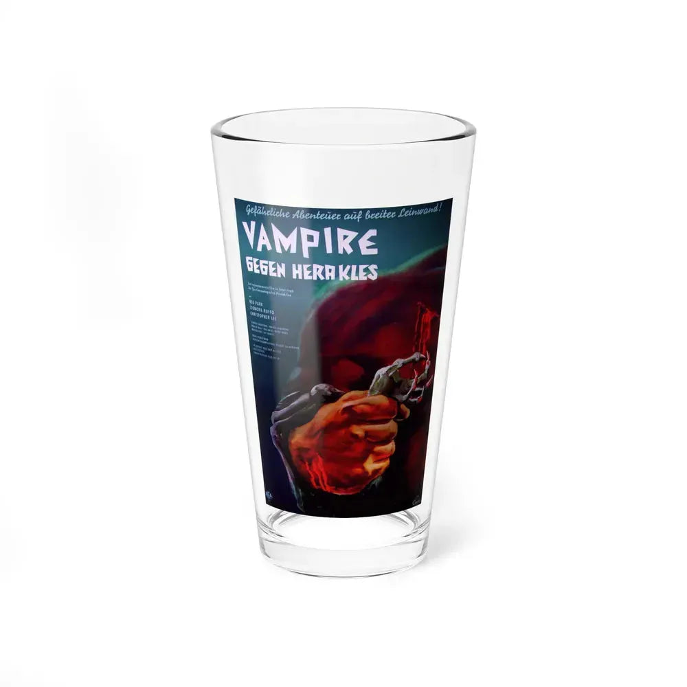 HERCULES IN THE HAUNTED WORLD (GERMAN) 1961 Movie Poster - Pint Glass 16oz 16oz - Go Mug Yourself