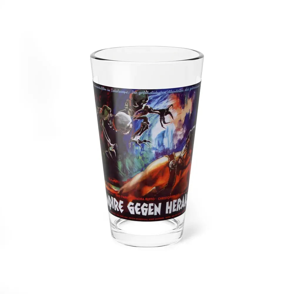 HERCULES IN THE HAUNTED WORLD (GERMAN) 2 1961 Movie Poster - Pint Glass 16oz 16oz - Go Mug Yourself